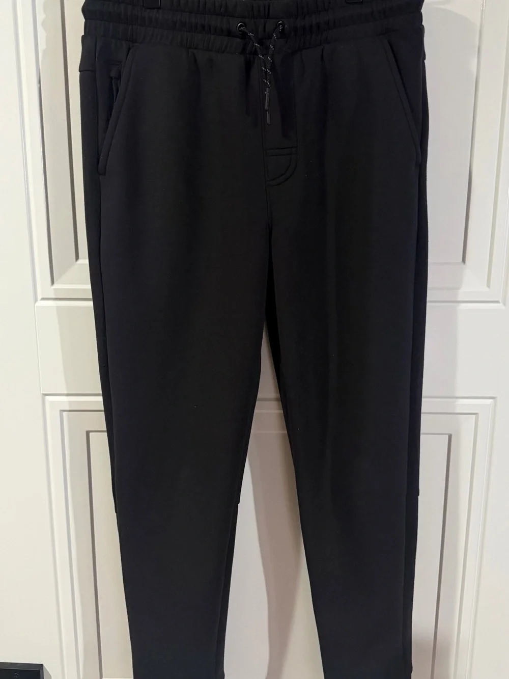 Kids Black Jogger Sweatpants with Drawstring Waist size XL